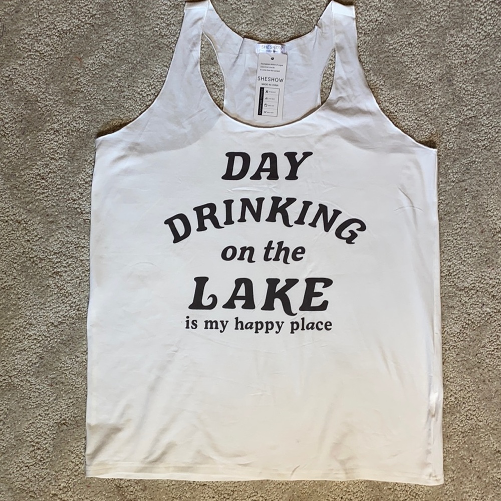 SheShow Day Drinking Tank XL NWT